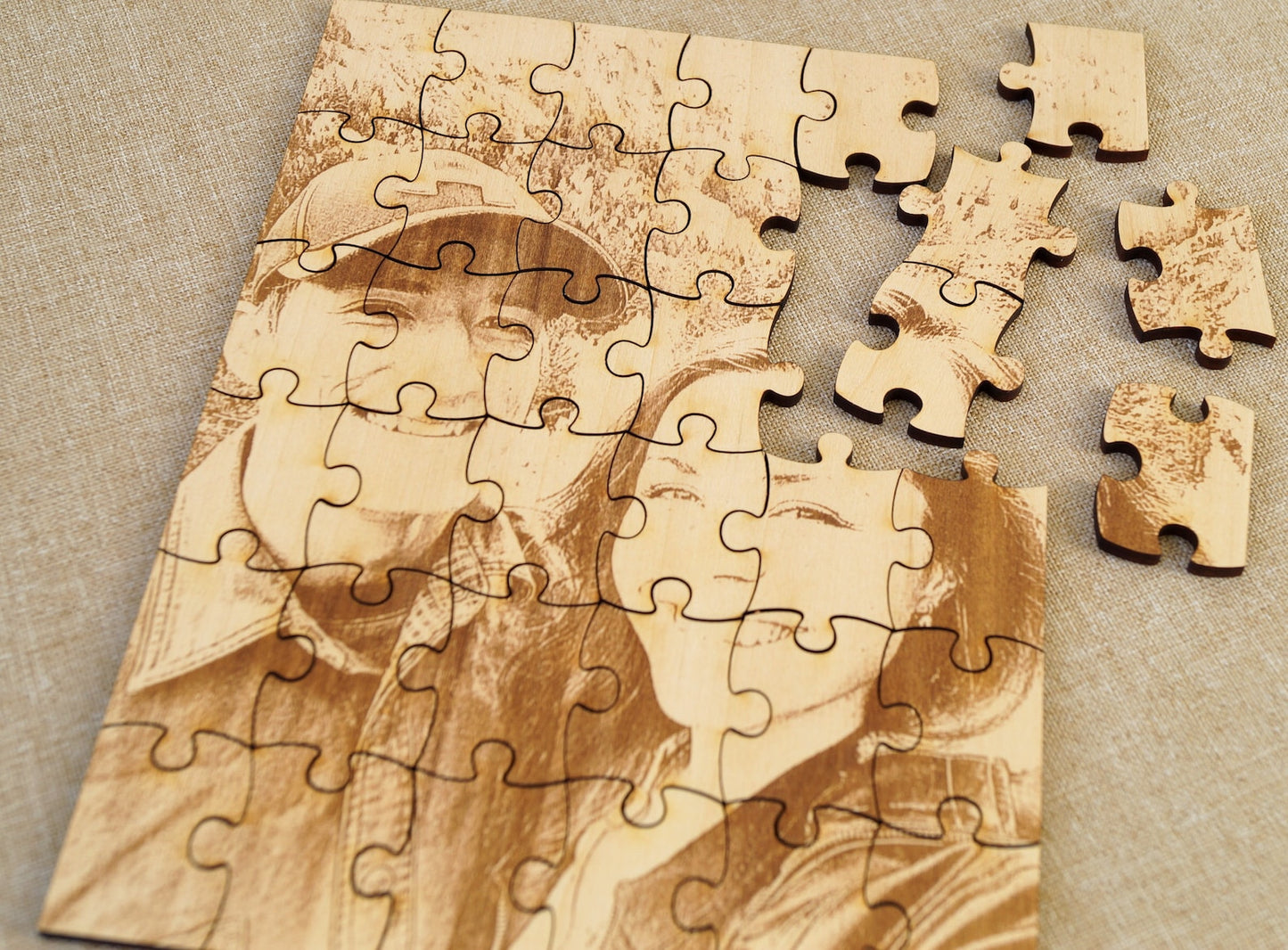 Puzzle Rústico Personalizado
