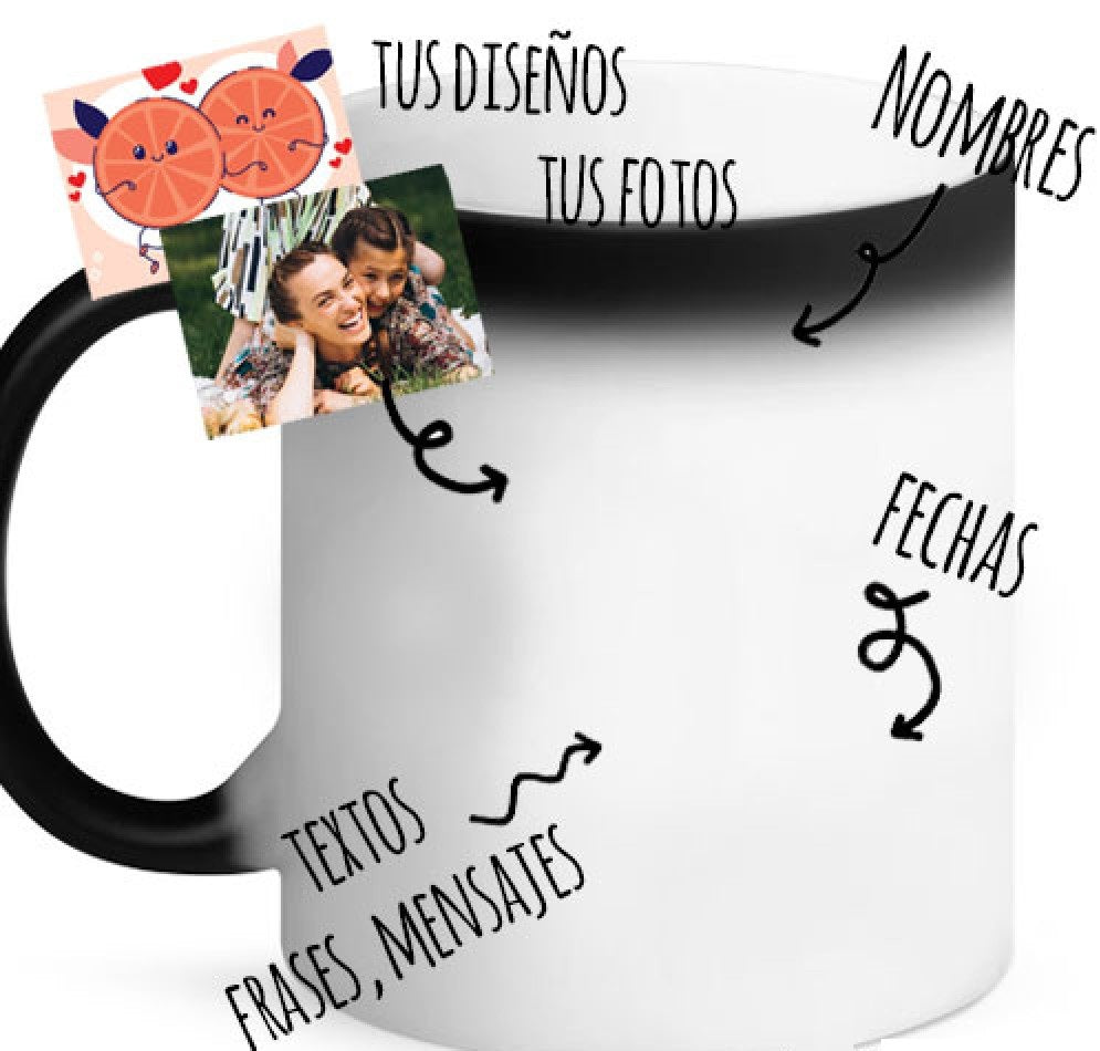 Taza mágica personalizable