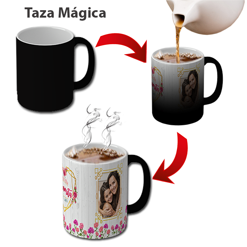 Taza mágica personalizable